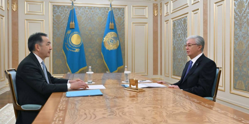 Мемлекет басшысы Бақытжан Сағынтаевты қабылдады