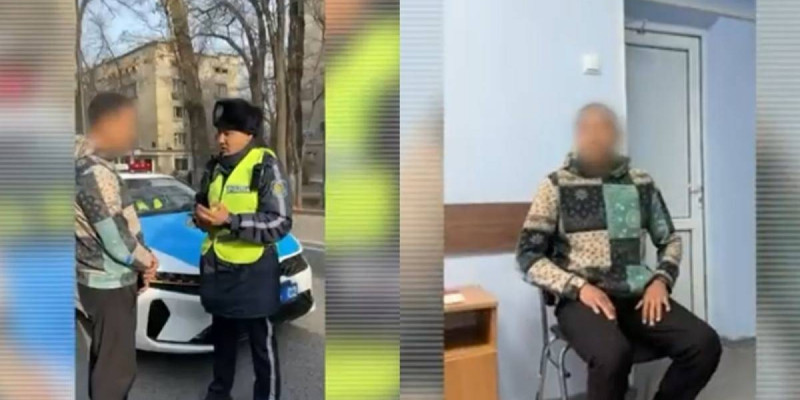 Алматыда есірткі шегіп алған жүргізуші ұсталды
