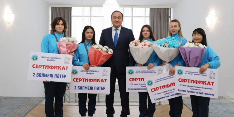 Жамбыл облысында Сурдлимпиада ойындарының жеңімпаздарына пәтер сертификаты табысталды