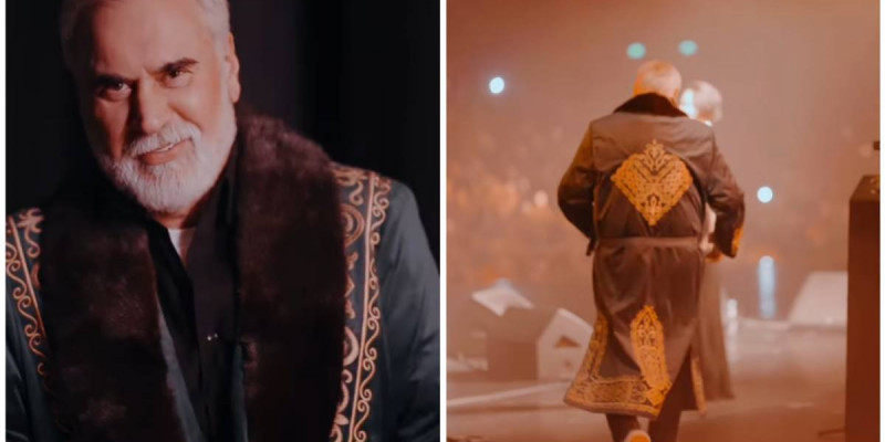 Валерий Меладзе Алматыдағы концертінде қазақ шапанын киіп шықты (ВИДЕО)