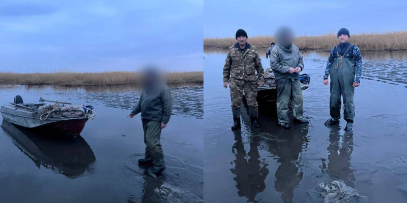 Зайсан көлінде браконьер ұсталды