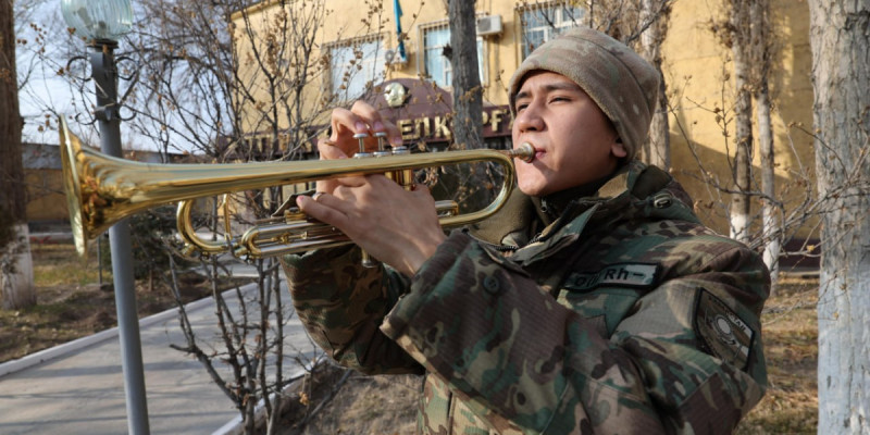 Ұлттық ұланның сарбазы әскери қызметте арманына қол жеткізді