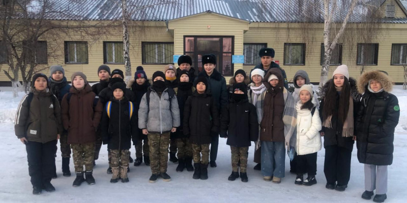 Ұлттық ұланның 6505 әскери бөлімінде оқушылар үшін Ашық есік күні өтті