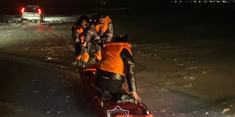 Қапшағай су қоймасында көлік мұз астына түсіп кетті