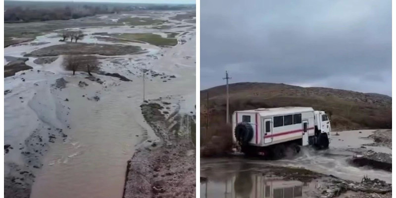 Түркістан облысында өзен тасып, 29 адам эвакуацияланды