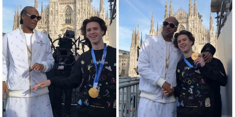 Михаил Шайдоров әйгілі рэпер Snoop Dogg-пен жолықты (ВИДЕО)