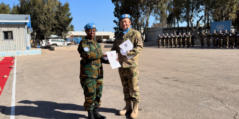 Голан жоталарындағы қазақстандық бітімгерлер мінсіз қызметі үшін БҰҰ медальдарымен марапатталды