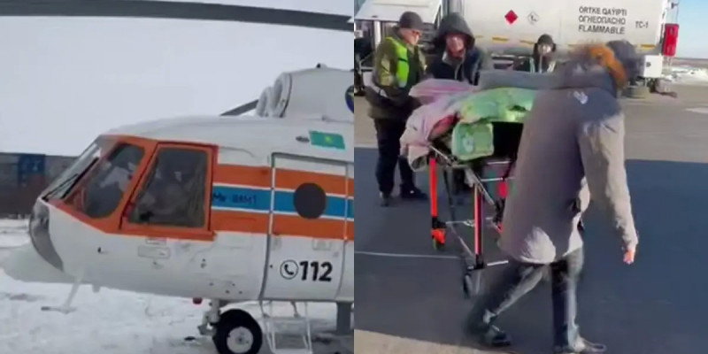 ТЖМ тікұшағы Жезқазғаннан Жайремге науқасты шұғыл жеткізді