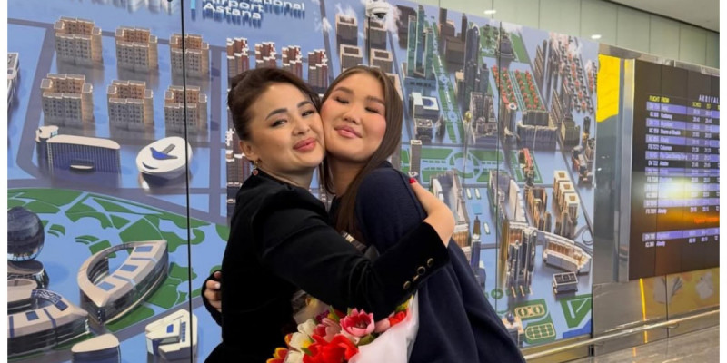 Тұрсынбек Қабатовтың қызы Дубайдан оралды (ВИДЕО)