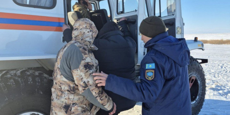 Ақмола облысында екі балықшы қарға батып қалған