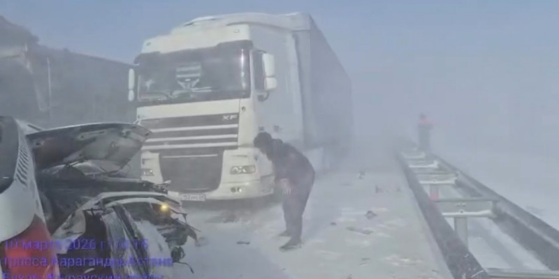 Астана – Қарағанды тас жолында жеті көлік соқтығысты