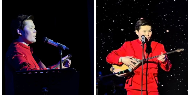 "Анамның тілегі": Ернар Айдар сахнаға домбыра алып шықты