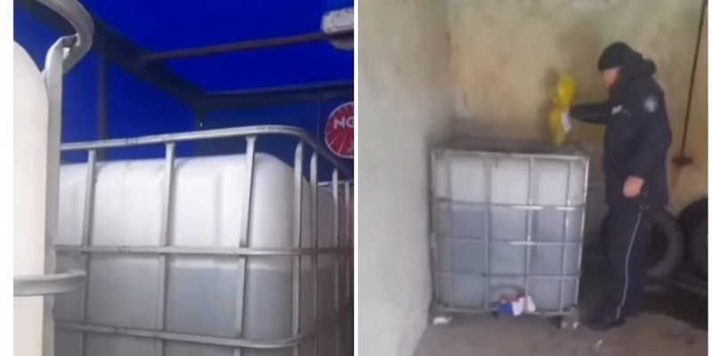 Өскеменде «Газель» көлігінен 1 тоннаға жуық спирт тәркіленді