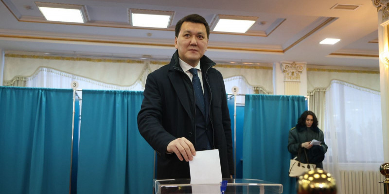 Мемлекеттік кеңесші Ерлан Қарин референдумда дауыс берді
