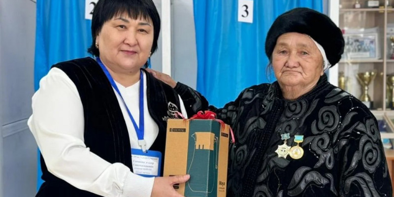 Абай облысында "такси апа" референдумда дауыс берді