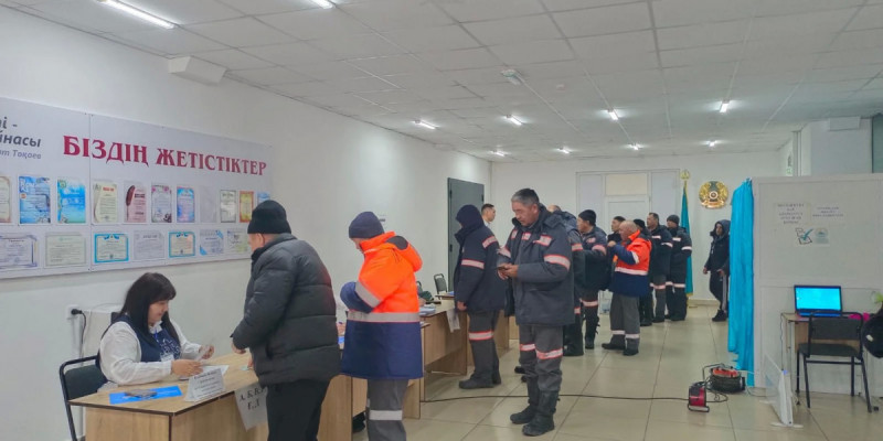 Абай облысында металлургтер ұжым болып дауыс берді