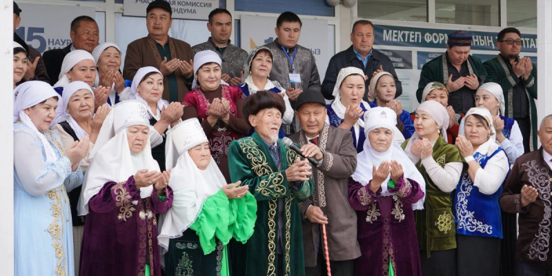 Қазығұртта 100 жастан асқан қария учаскеге барып дауыс берді