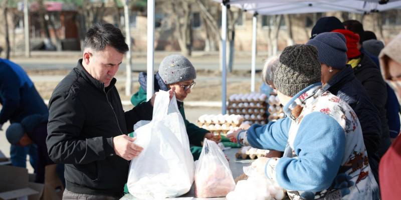Атырауда республикалық референдум күні ауыл шаруашылығы өнімдерінің жәрмеңкесі ұйымдастырылды