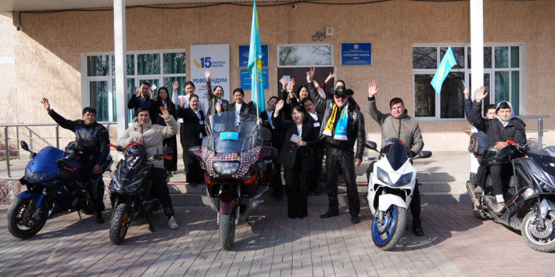 Алматы облысында 8 байкер сайлау учаскесіне бірге барып дауыс берді