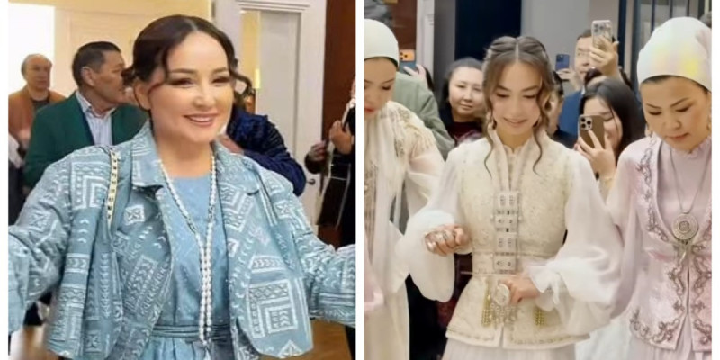 «Ерекше бақыттымыз»: Әнші Жазира Байырбекова құда түсіп, келініне сырға салды (ВИДЕО)