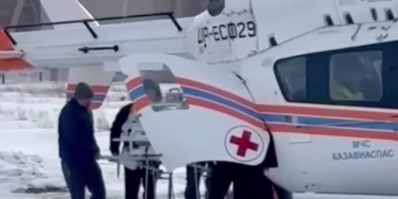 Жаңа туған егіз сәби шалғайдағы ауылдан Павлодарға тікұшақпен жеткізілді