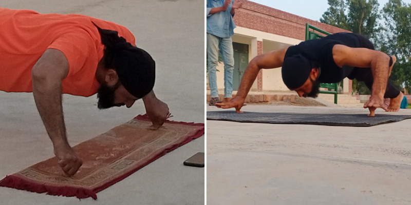 Пәкістандық спортшы бас бармағының көмегімен Гиннесс рекордтар кітабына енді