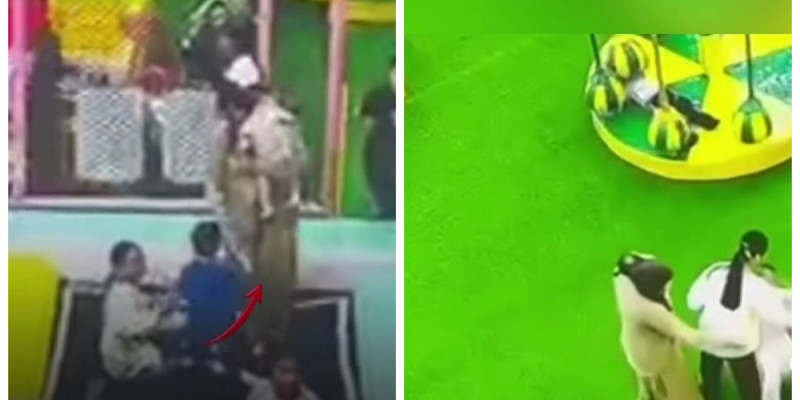 Шымкентте егде жастағы әйел кішкентай қызға қол көтерген (ВИДЕО)