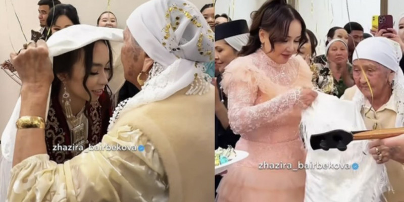 «Май құйып, аластадық»: Жазира Байырбекова келінін қалай қарсы алғанын көрсетті (ВИДЕО)