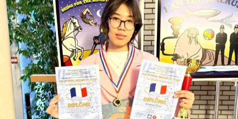 Ақтаулық жас суретші Франциядағы байқауда топ жарды