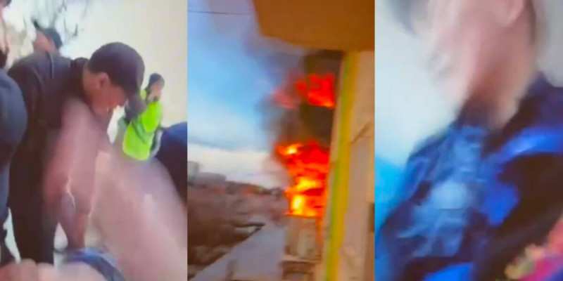 Жезқазғанда полицейлер өрт кезінде тұрғынды құтқарып қалды