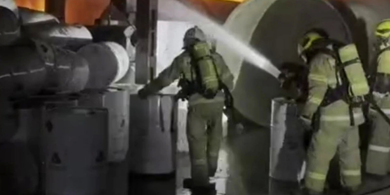 Талдықорғанда құбыр өндіретін зауыттан өрт шықты