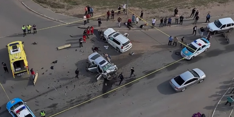 Ақтөбе – Астрахань жолында жол апатынан бір адам қаза тапты (ВИДЕО)