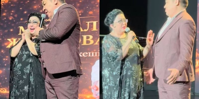 "Ғашық болып қалдым": Әнші Мақпал Жүнісова концертте күтпеген жайтқа тап болды (ВИДЕО)