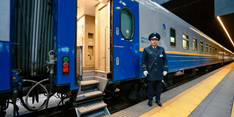 Астана – Омбы пойызының жолаушылар вагондары жаңартылды