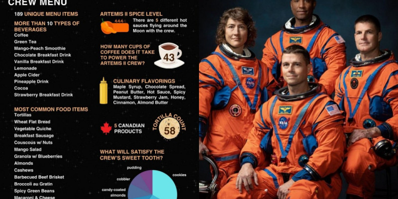 Астронавтар не жейді? – NASA ғарыштағы ас мәзірін жариялады