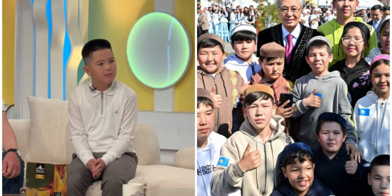 Президентпен кездескен оқушы «Qazaqstan» телеарнасында қонақ болды