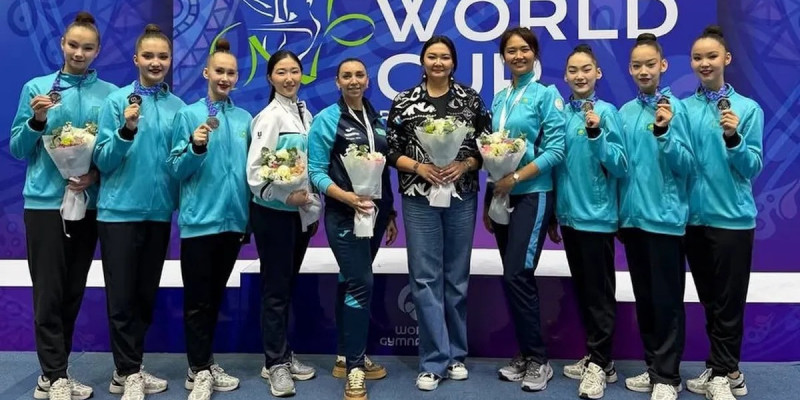 Қазақстан көркем гимнастикадан Ташкенттегі Әлем кубогы кезеңінде күміс жүлдеге ие болды