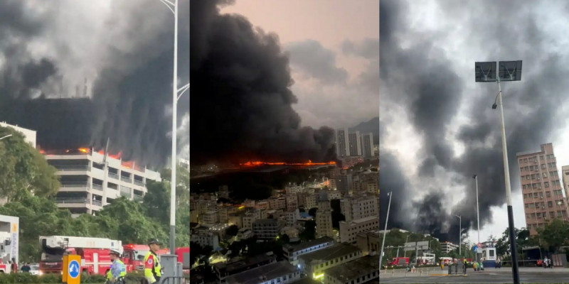 Қытайдың танымал зауытындағы автокөліктер өртеніп кетті