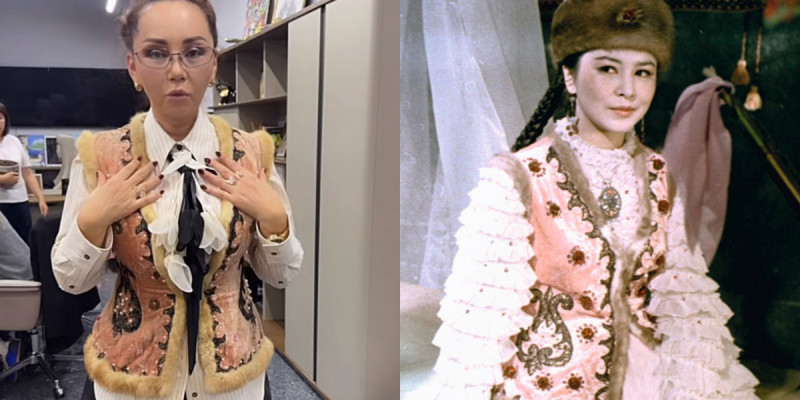 Баян Алагөзоваға «Қыз Жібек» фильміндегі кейіпкердің камзолы сыйға берілді