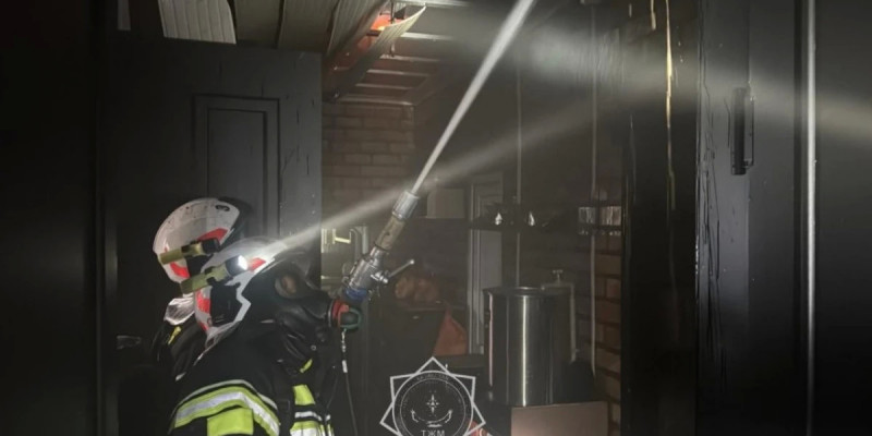 Шымкентте дәмхана өртенді