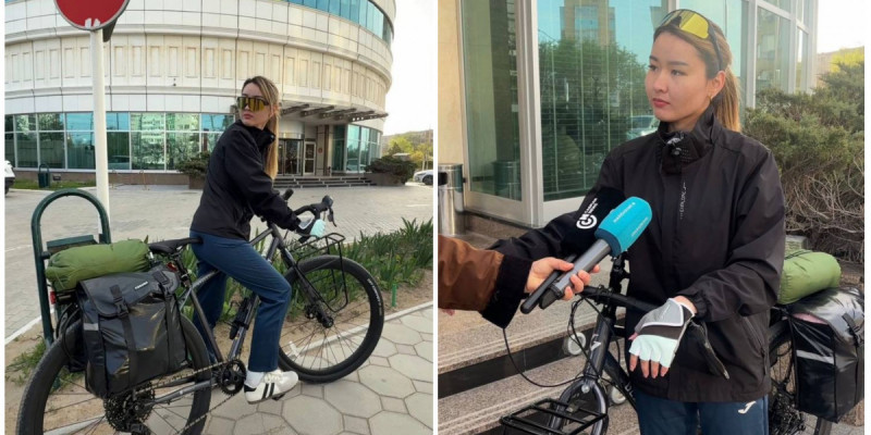 Жас саяхатшы Қазақстанды велосипедпен араламақ