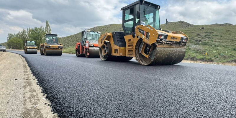 Тараз – Шымкент автожолында күрделі жөндеу жұмыстары жүргізіліп жатыр