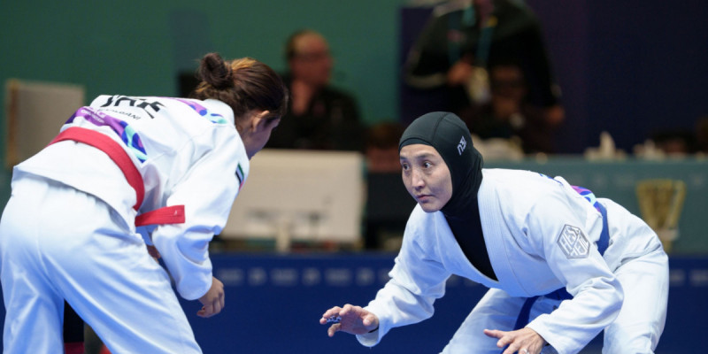 Ажар Салықова джиу-джитсудан Азия ойындарының қола жүлдесі үшін күреседі