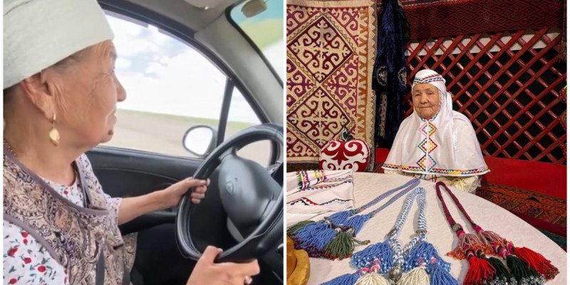 Маңғыстауда 72 жастағы әже екі күнде көлік жүргізуді меңгеріп алды