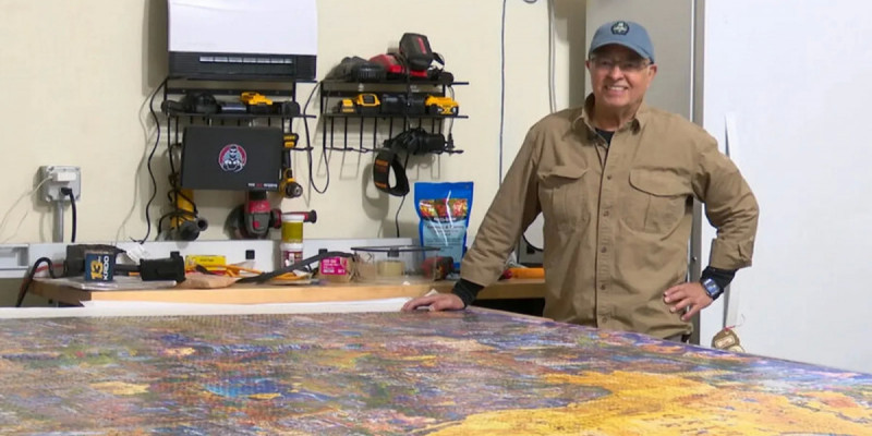 60 мың бөлшектен тұрады: АҚШ тұрғыны әлемдегі ең үлкен пазлды құрастырып шықты