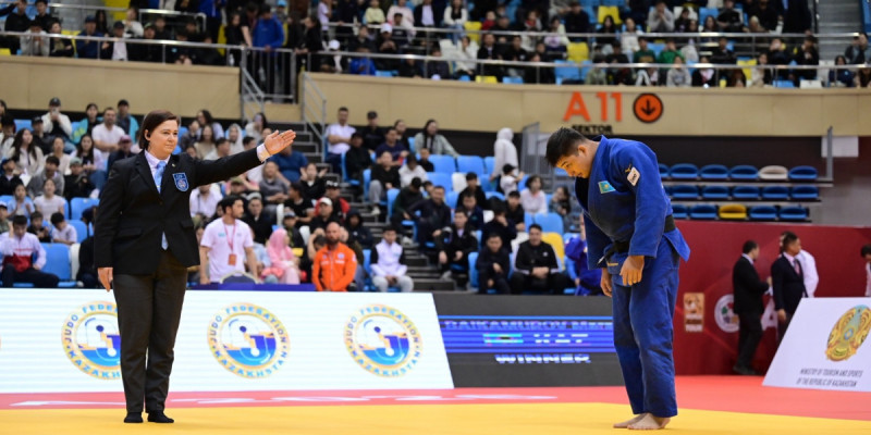 Дзюдошылар Камила Берліқаш пен Марат Байқамуров Астанадағы Grand Slam турнирінің финалына шықты