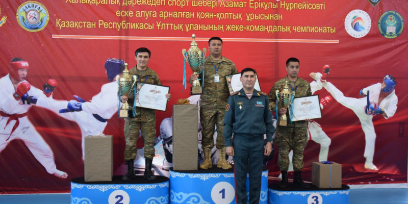 Ұлттық ұлан қызметкерлері арасында қоян-қолтық ұрыстан чемпионат өтті