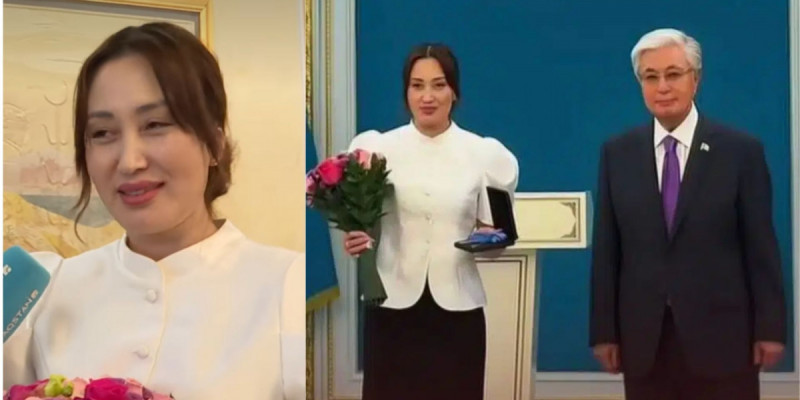 "Күтпеген жерден үйлі болдым": Актриса Анар Әділова Ақордада көзіне жас алды (ВИДЕО)