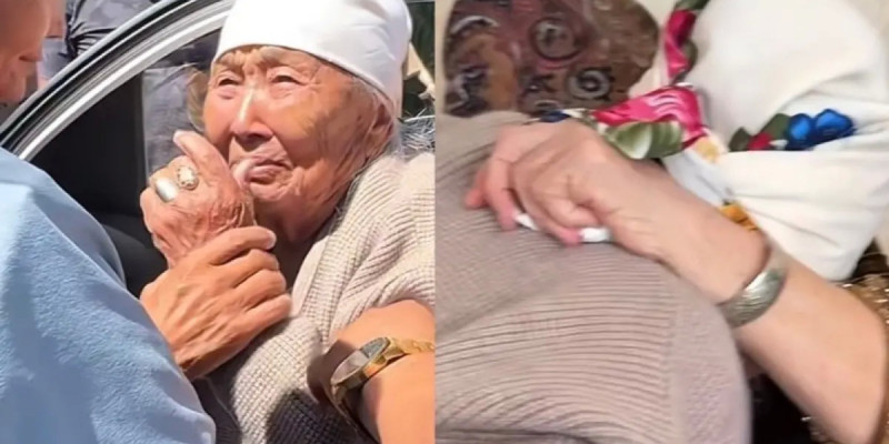 89 жастағы әже 20 жыл көрмеген бауырларымен қауышты (ВИДЕО)