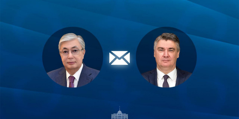 Мемлекет басшысы Хорватия Президентіне құттықтау жеделхатын жолдады